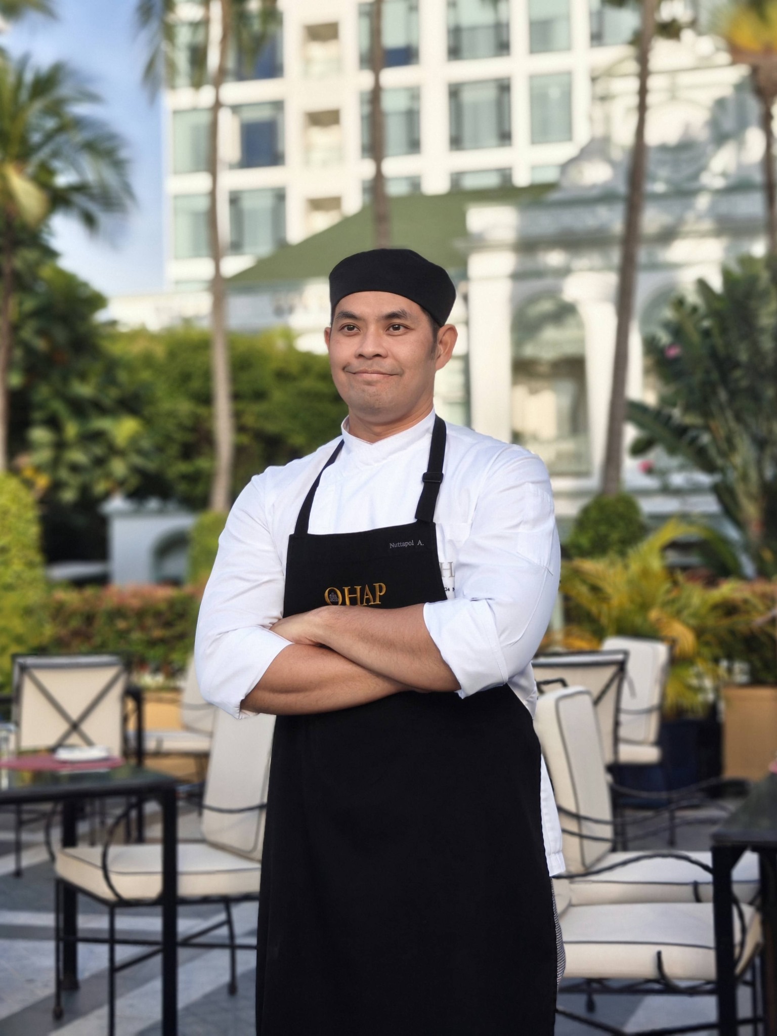 Chef Rodthung in his restaurant