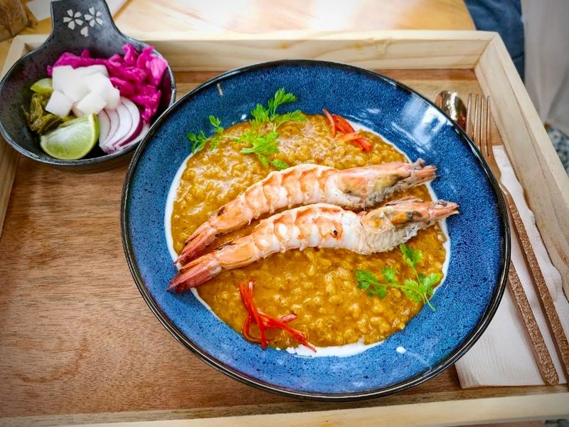 Risotto Khao Soi with Shrimp